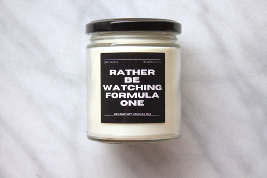 Rather Be Watching Formula One Candle