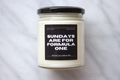 Sundays Are For Formula One Candle