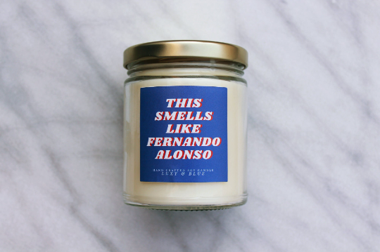 This Smells Like Fernando Alonso Candle