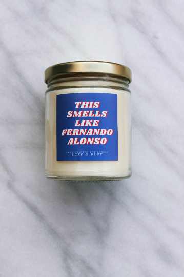 This Smells Like Fernando Alonso Candle