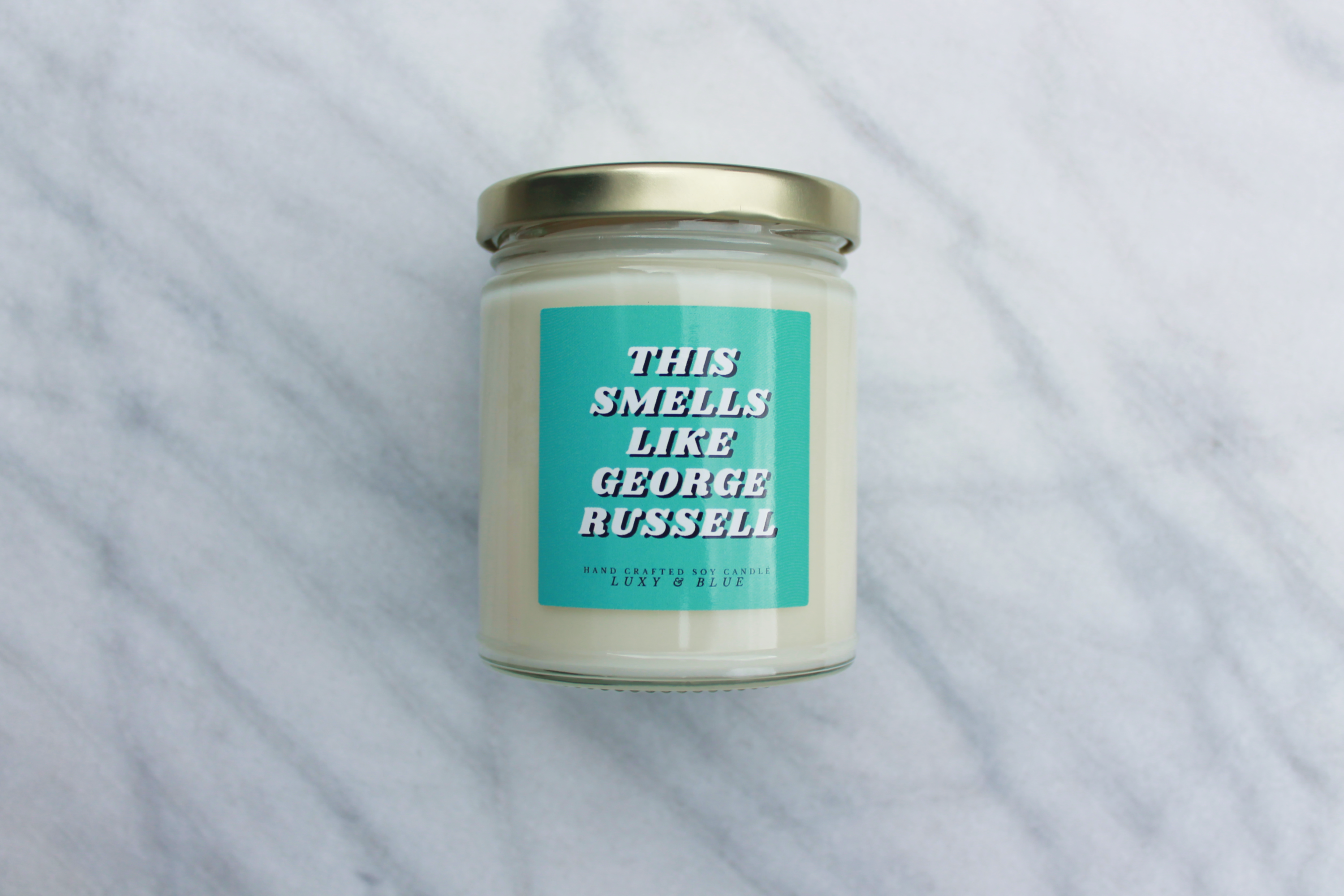 This Smells Like George Russell Candle